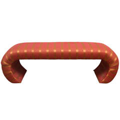 Upholstered Waterfall Bench