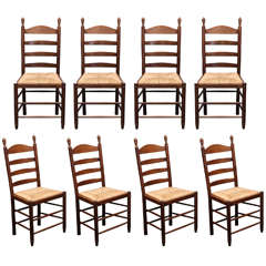 Set of 8 Ladderback Chairs