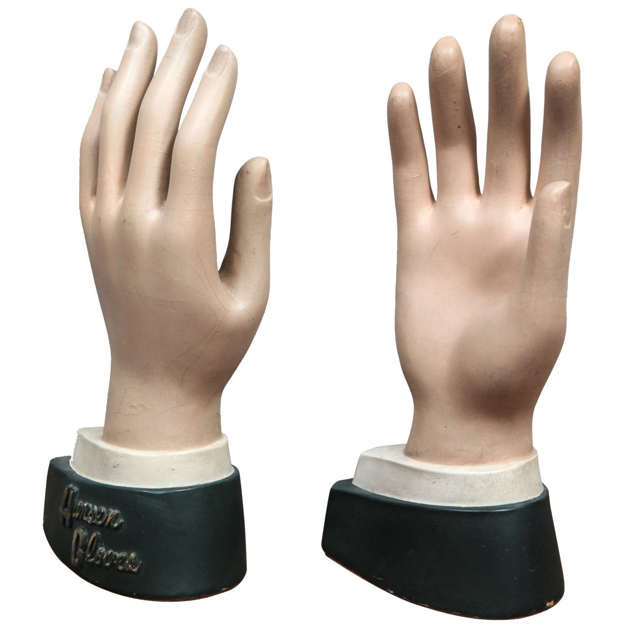 Pair of Men's Mannequin Hands For Sale at 1stdibs