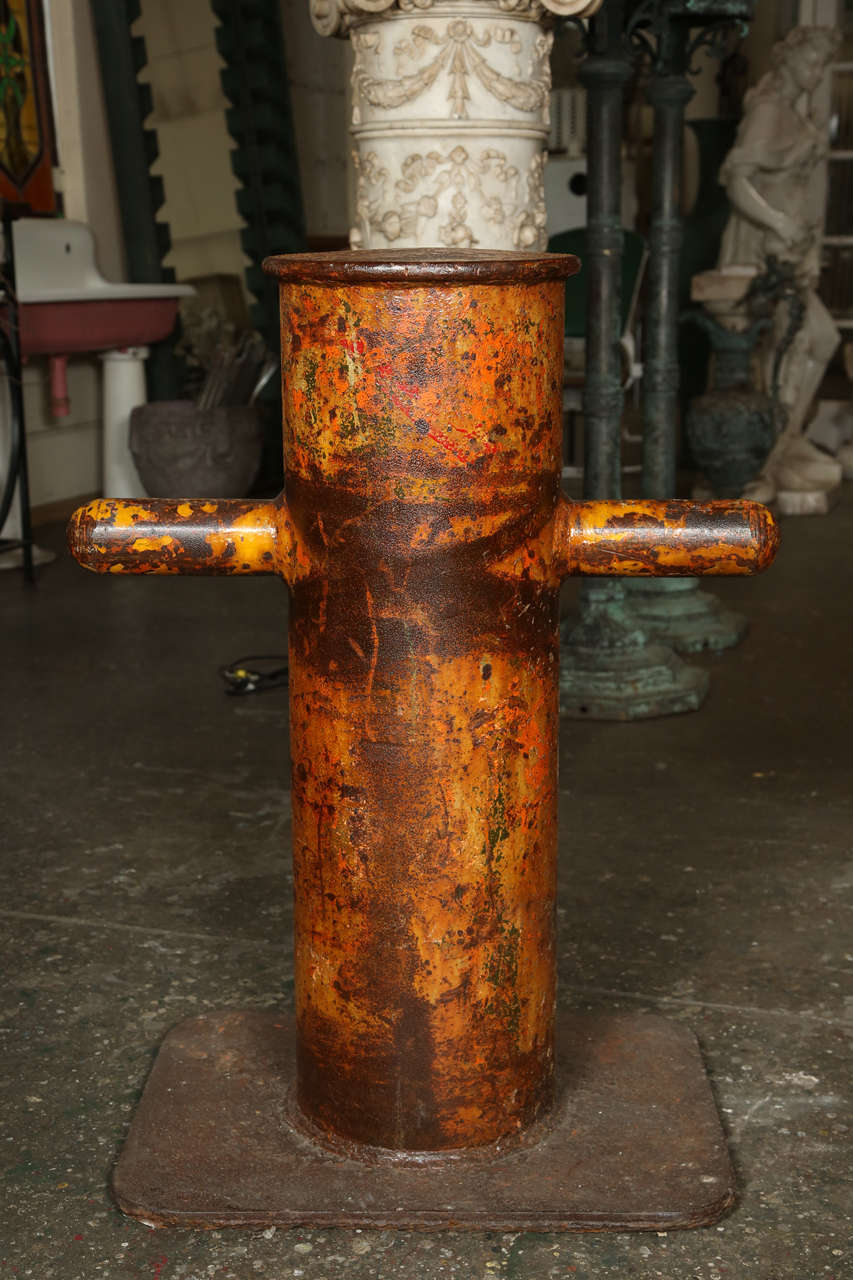 Pair Ship's Bollards with Original Patina In Excellent Condition In Los Angeles, CA