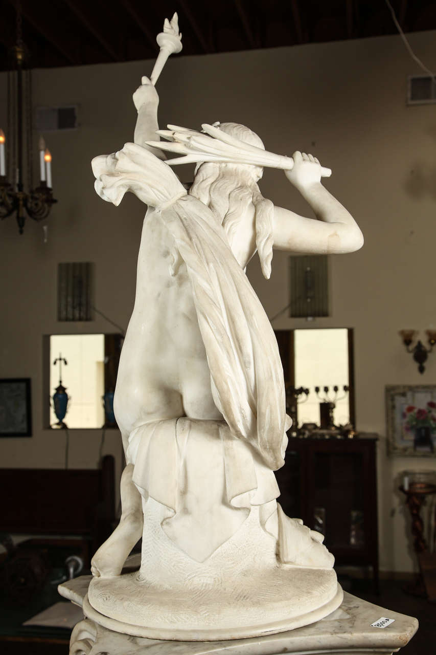 20th Century Sculpture ofJustice made from Statuary Marble