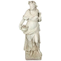 Italian Glazed Terra Cotta Statue 4