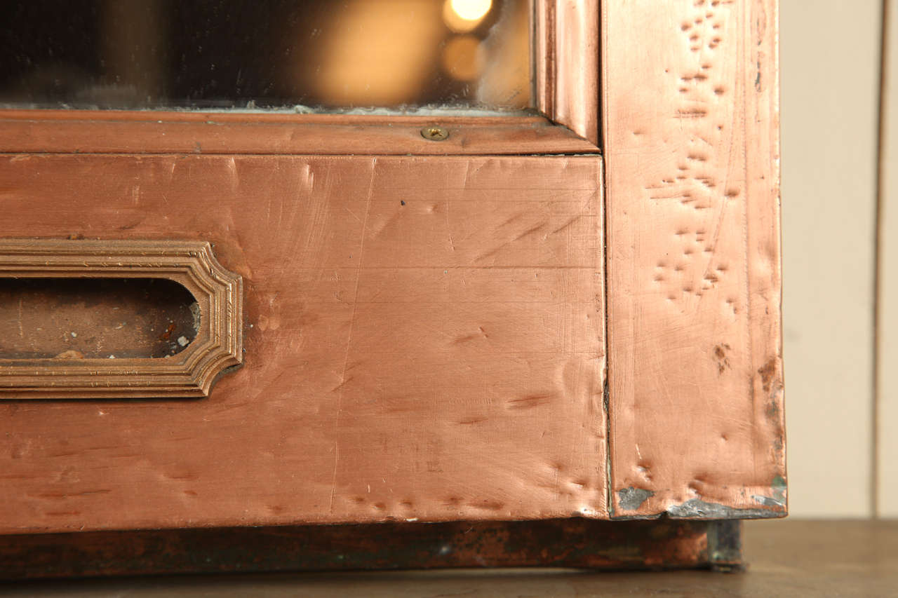 Copper Window Frame Mirror from the McAlpin Hotel at 1stDibs