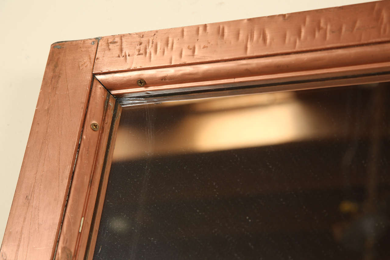 Copper Window Frame Mirror from the McAlpin Hotel at 1stDibs