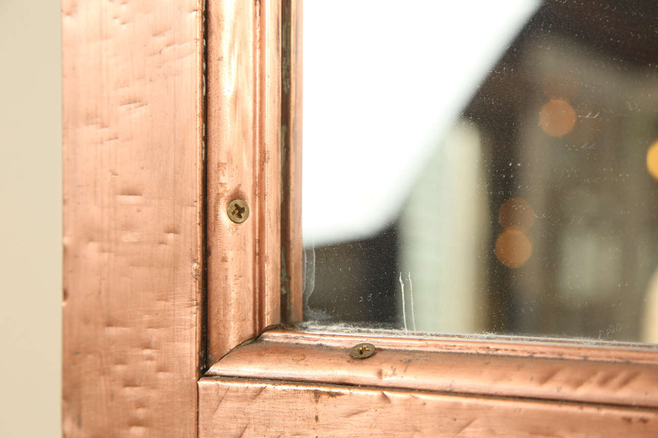 Copper Window Frame Mirror from the McAlpin Hotel at 1stDibs