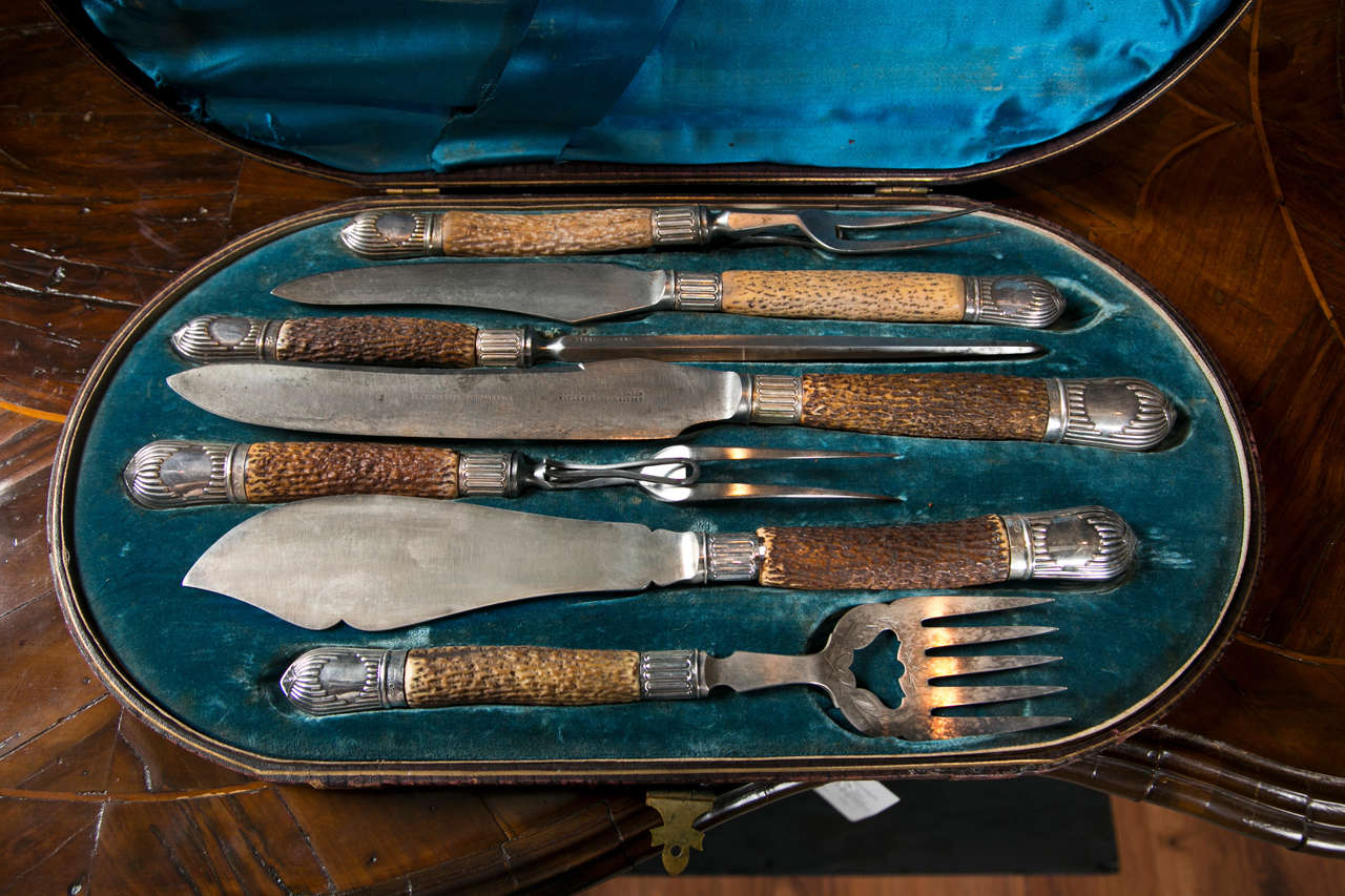 English Carving Set For Sale 4
