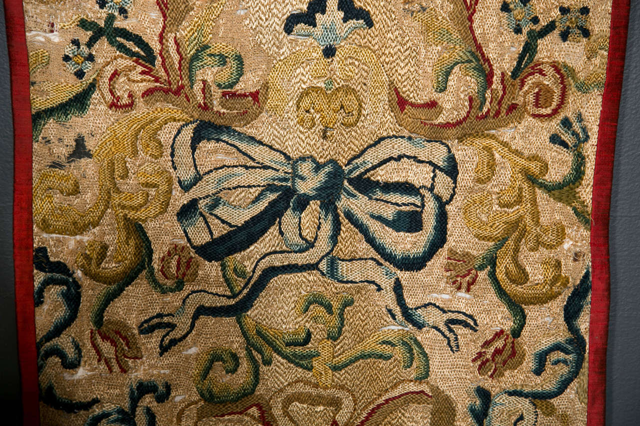 18th Century Florentine Silk and Wool Hangings For Sale