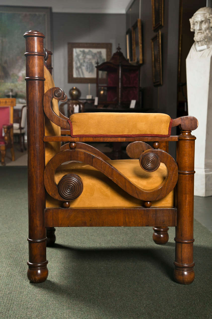 19th Century Pair of Biedermeier Armchairs For Sale