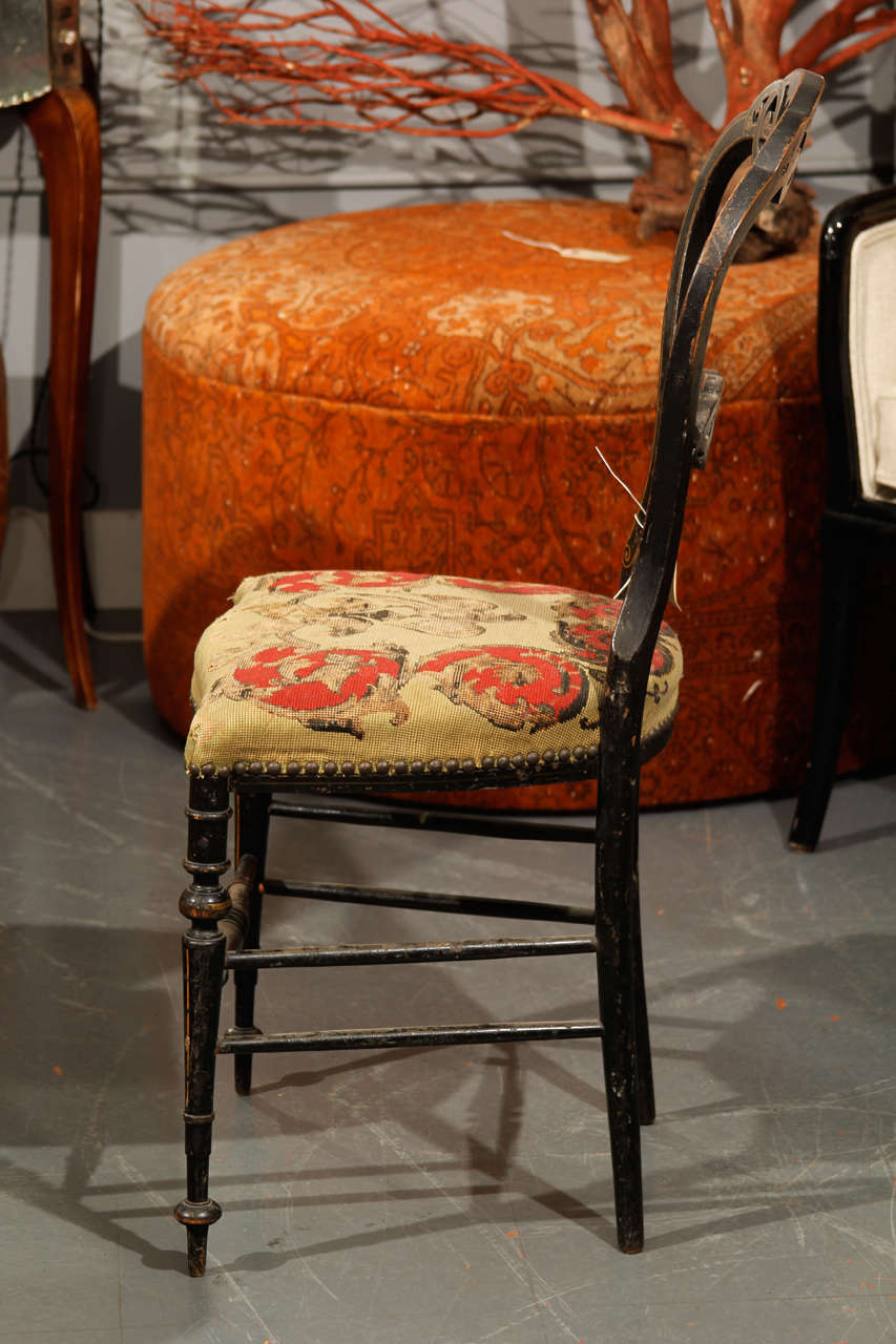 needlepoint chair at 1stdibs