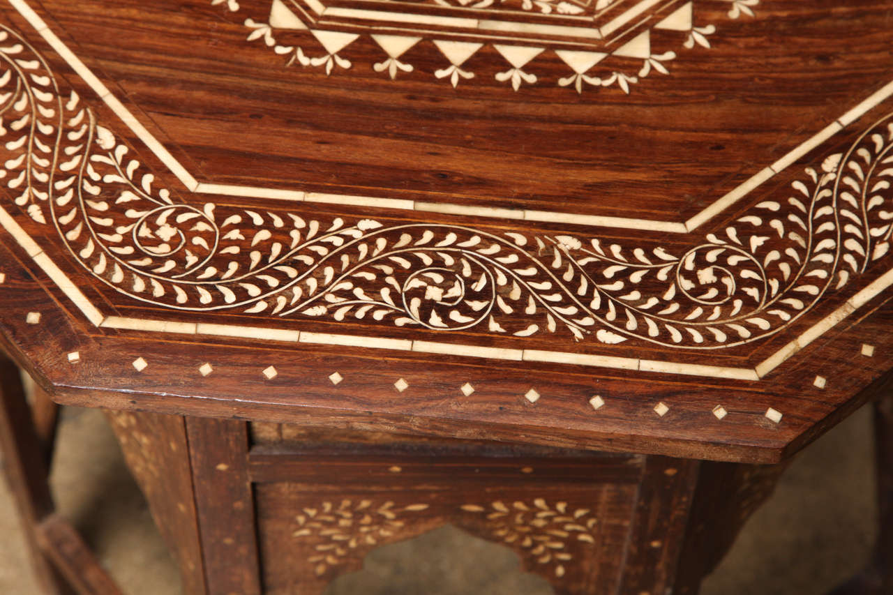 Octagonal Inlaid Side Table 1