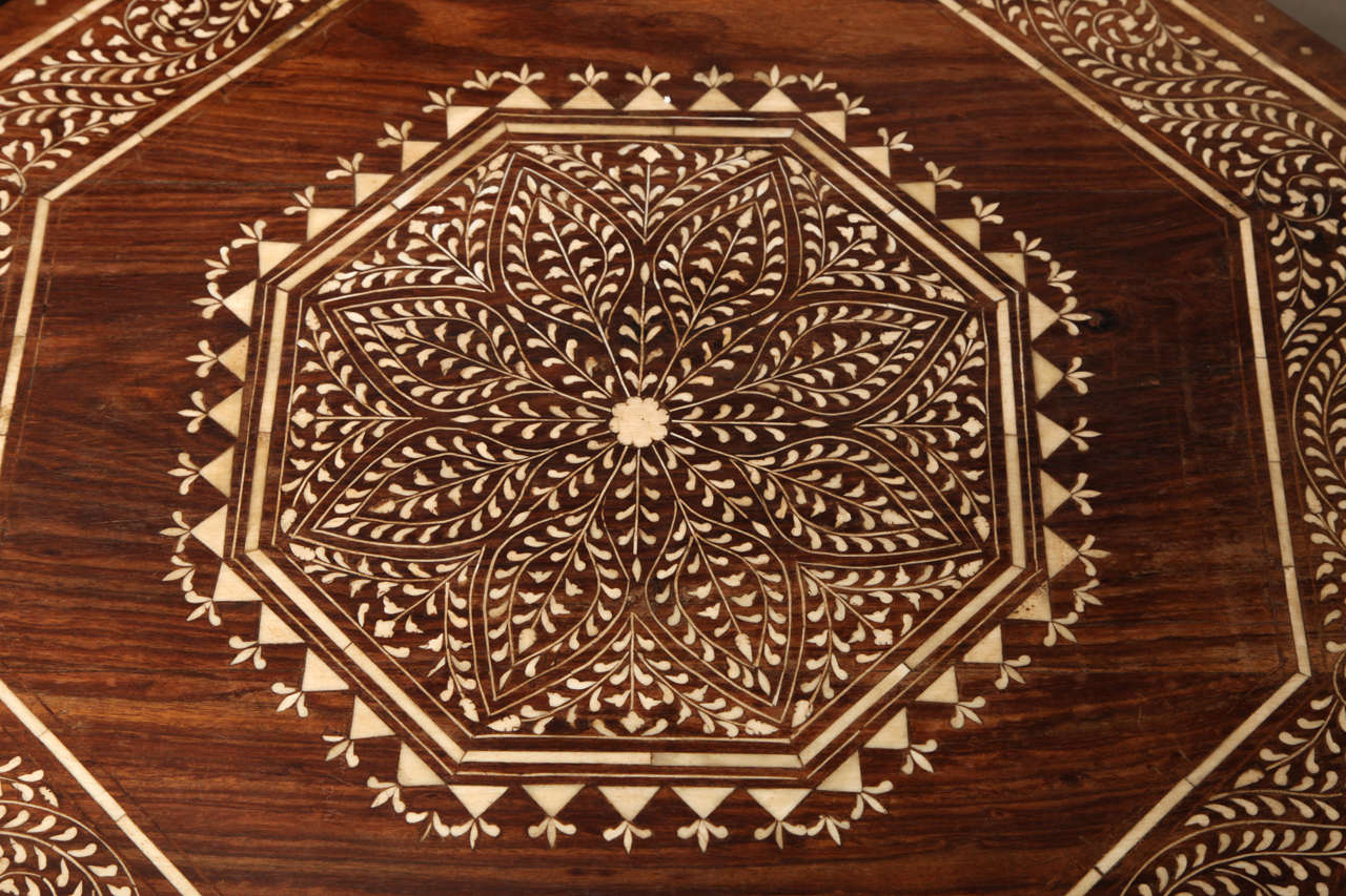 Octagonal Inlaid Side Table 2