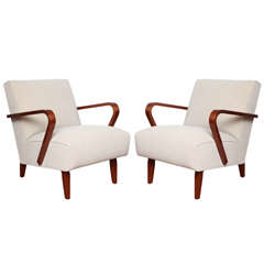 Art Deco Streamline Lounge Chairs
