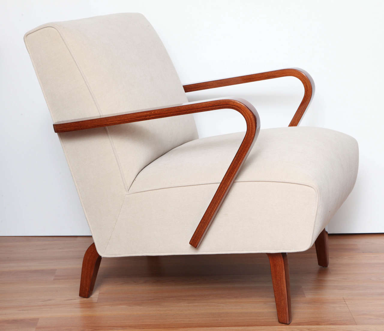 Art Deco Streamline Lounge Chairs at 1stdibs