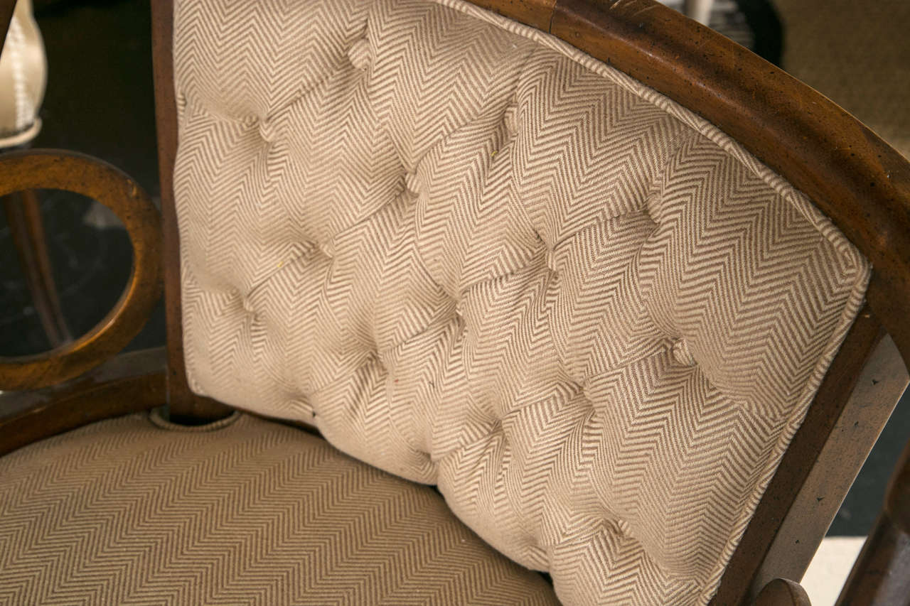 Mid- Century circle Lattice lounge chairs 2