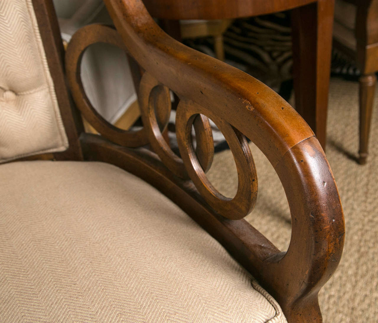 Mid- Century circle Lattice lounge chairs 4