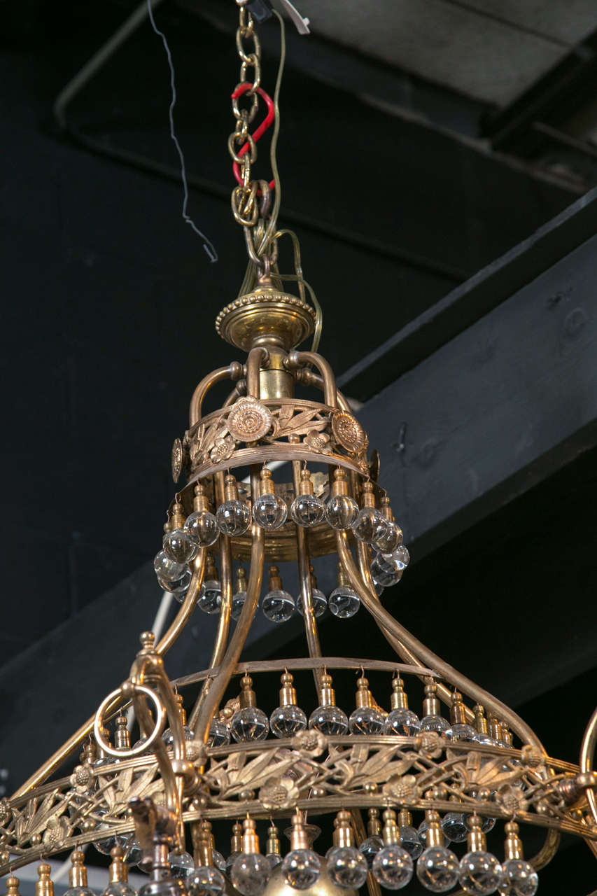 18th Century and Earlier 1880's Electrical Chandelier