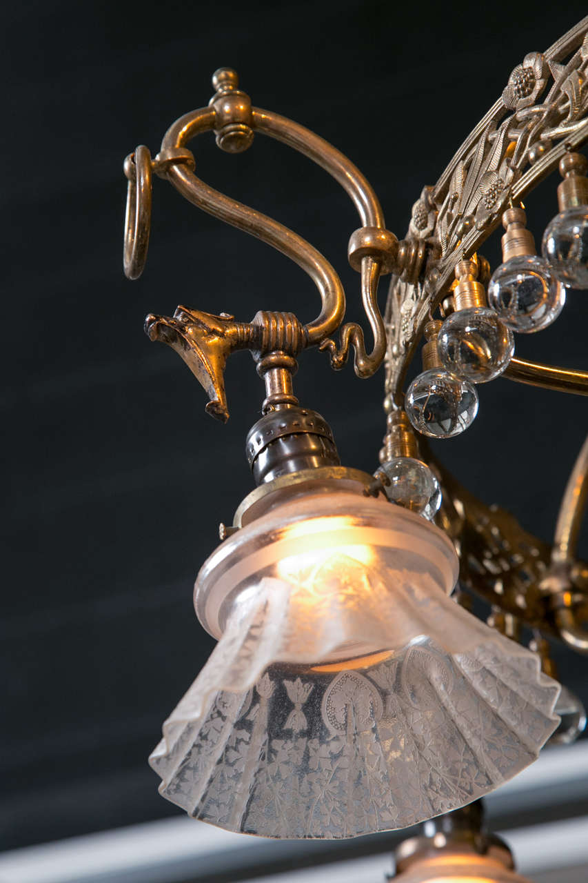 1880's Electrical Chandelier 2