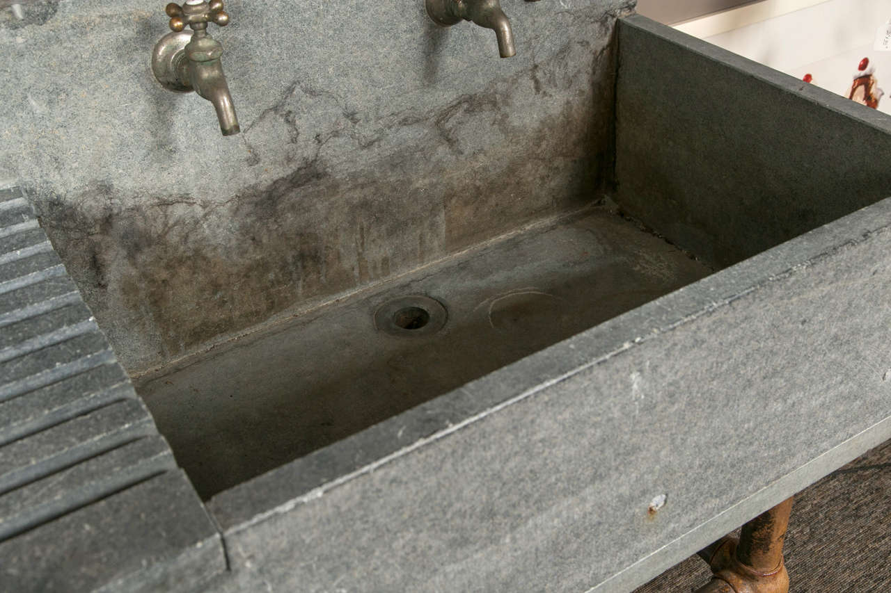 Industrial Soapstone Sink In Good Condition In Stamford, CT