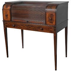 1930's Mahogany Roll Top Desk