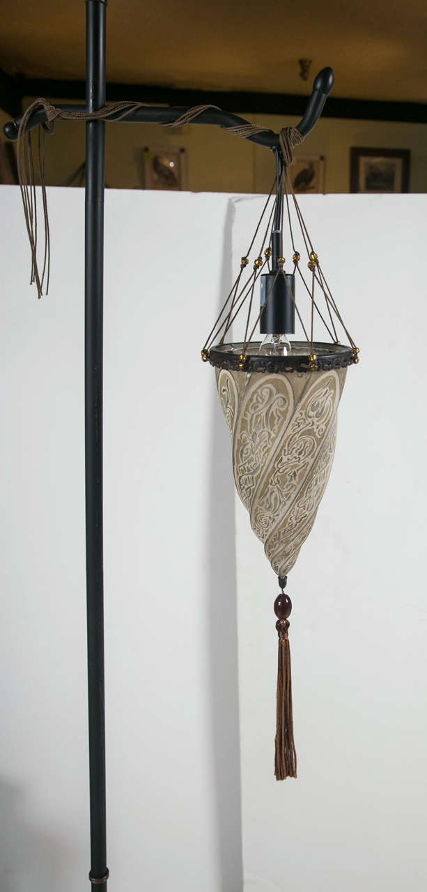 Fortuny Silk Shade by Studium Lamp For Sale at 1stdibs