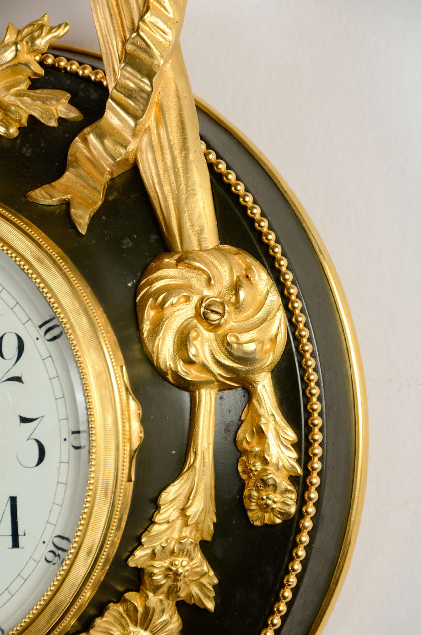 Ormolu Louis XVI Style Cartel Clock For Sale