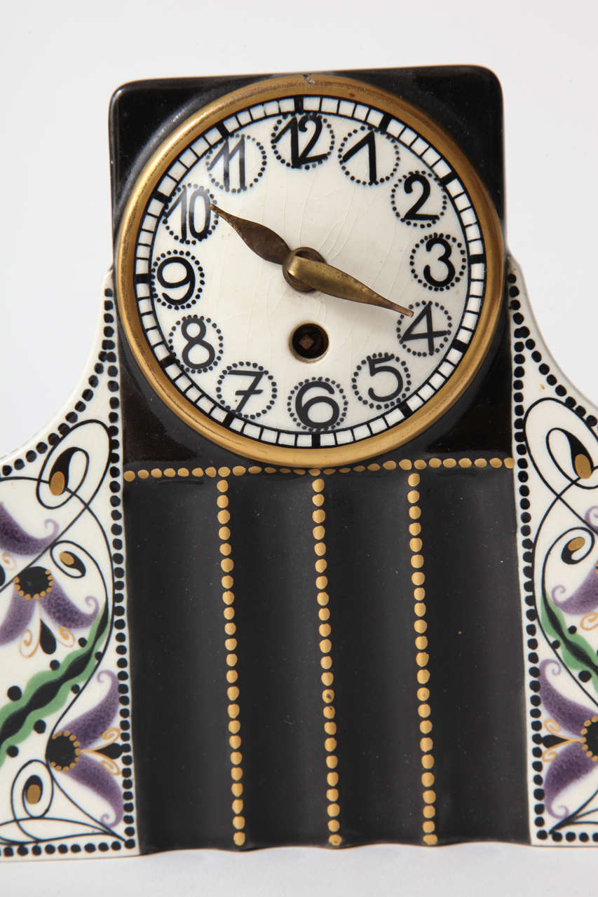 Karl Klaus, Serapis Wahliss, Vienna Secessionist Clock, 1910, Austria In Excellent Condition For Sale In New York, NY