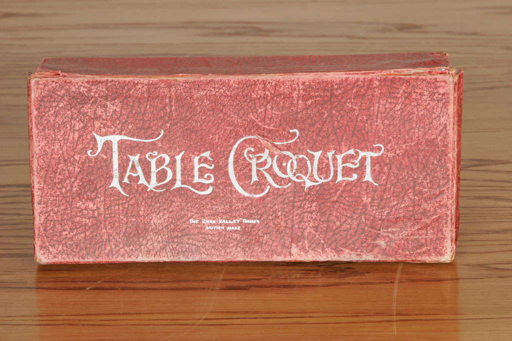 British Table Croquet Set By Chad Valley Games