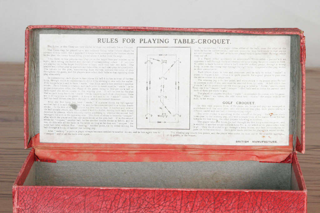 20th Century Table Croquet Set By Chad Valley Games