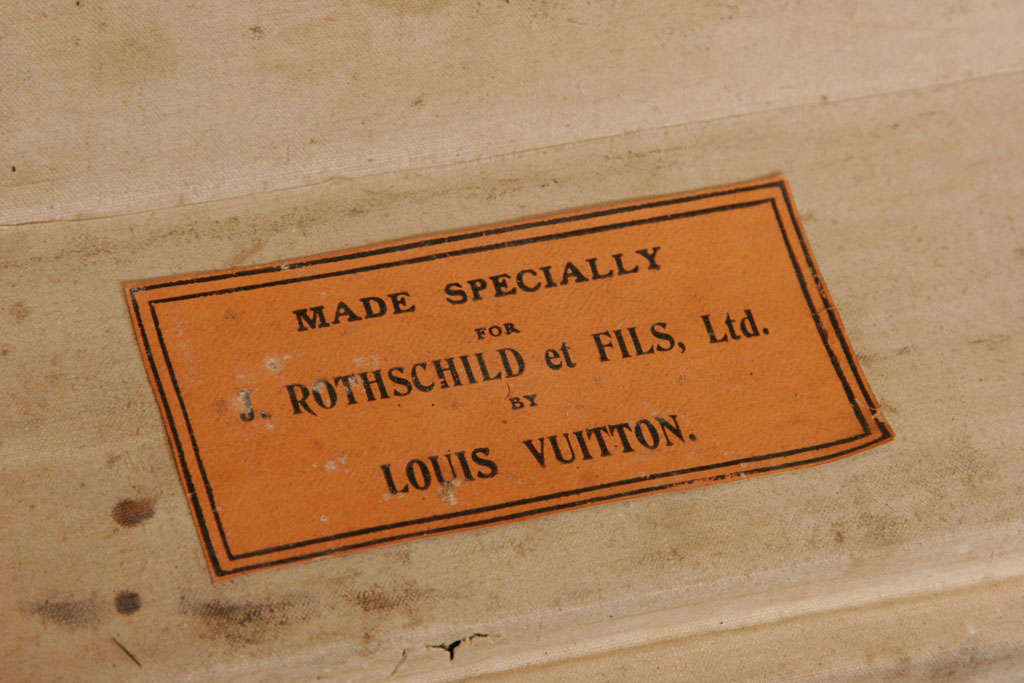 Brass One of a pair of Louis Vuitton Motoring Trunks