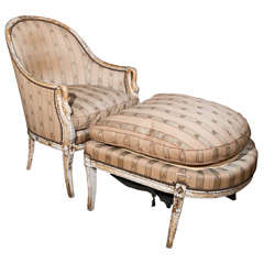 French Directoire Style Lounge Chair by Maison Jansen