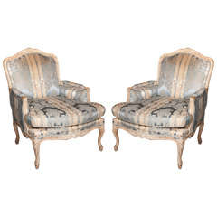 Pair of Maison Jansen Bergere Chairs