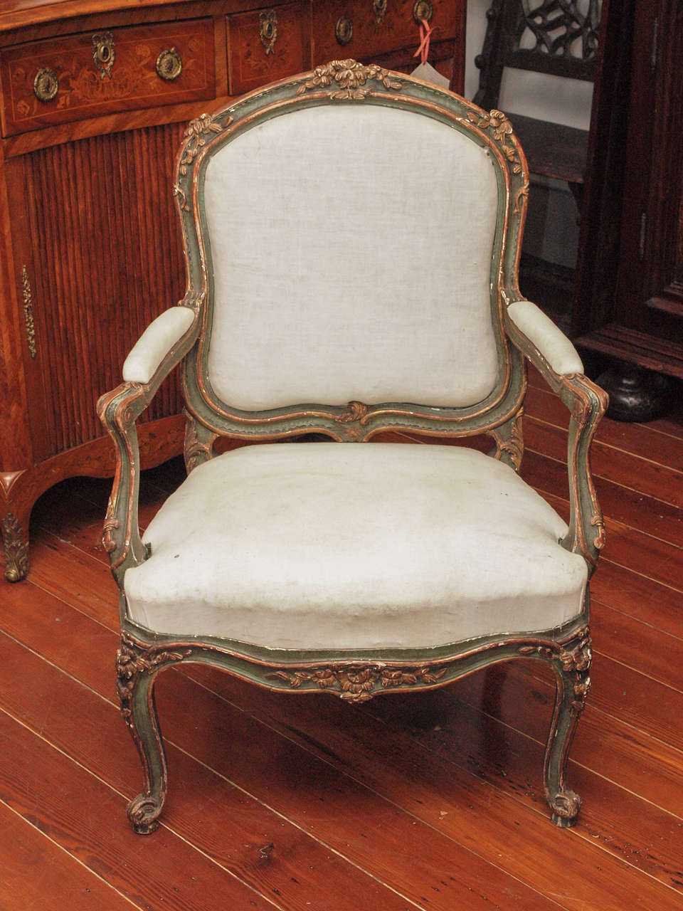 Pair of Fine 19c. Rococo Style Armchairs