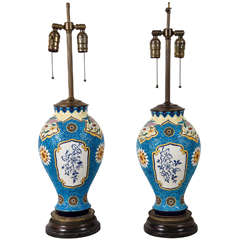 A Pair of Boch Ginger Jar Lamps 8