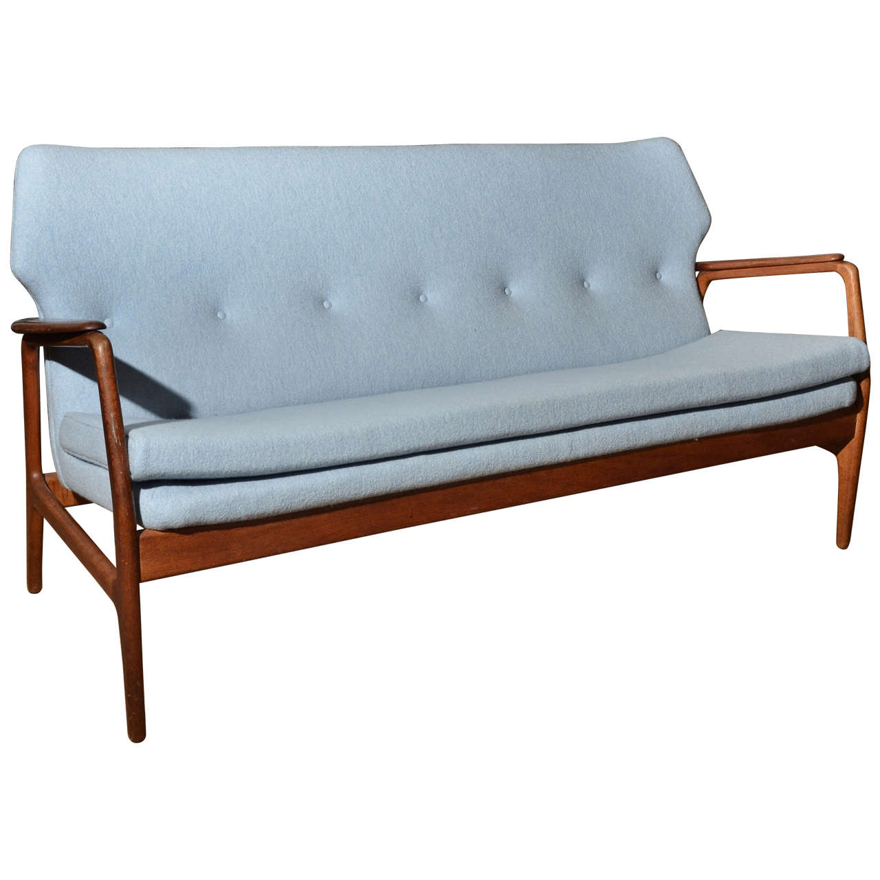 1960's Mid Century Brazilian Percival Lafer Leather Sofa With Rosewood Frame at 1stDibs