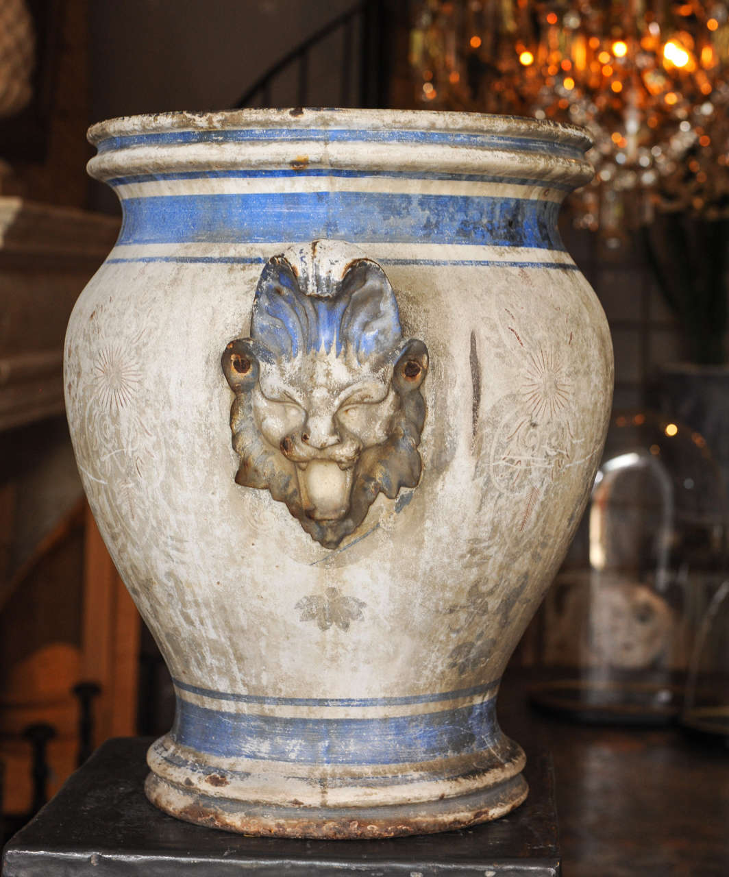 Pair of Enameled Cast Iron 