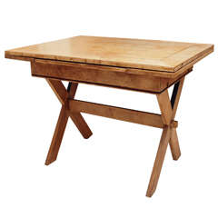 American Maple Trestle Table