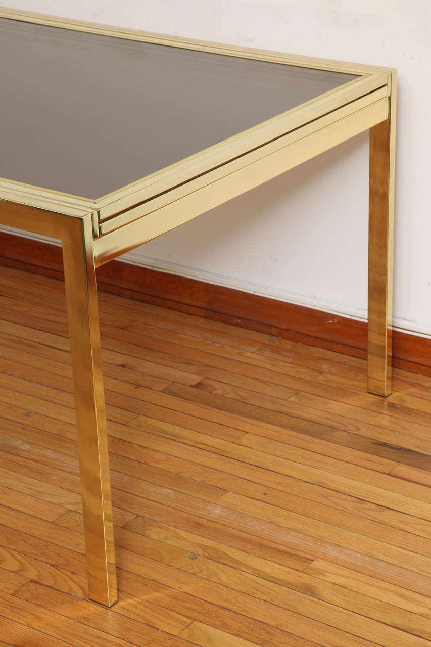 Polished Brass Table by DIA In Excellent Condition For Sale In Princeton, NJ