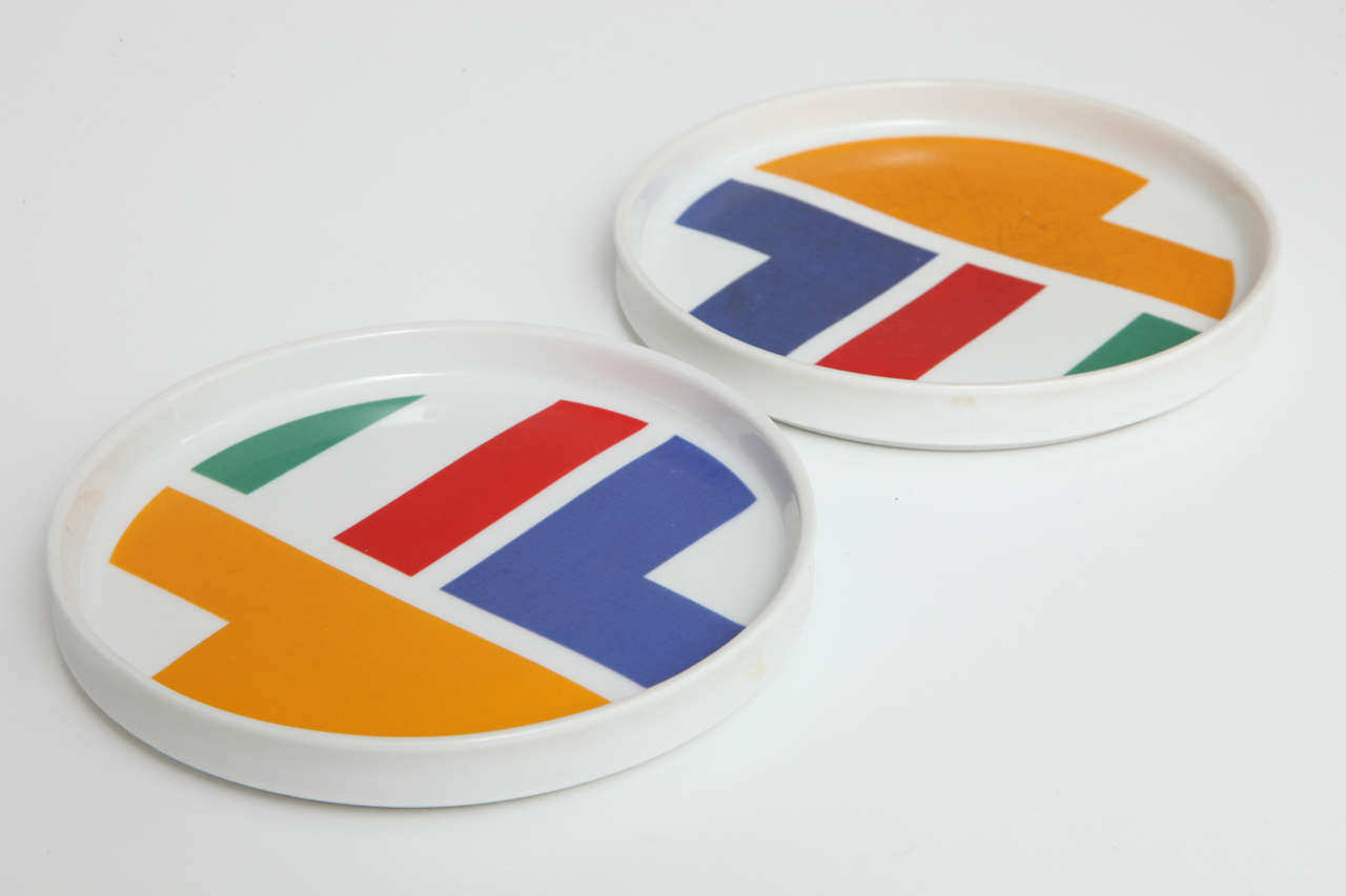 Ceramic Mod Block Chromatics Dishes For Sale