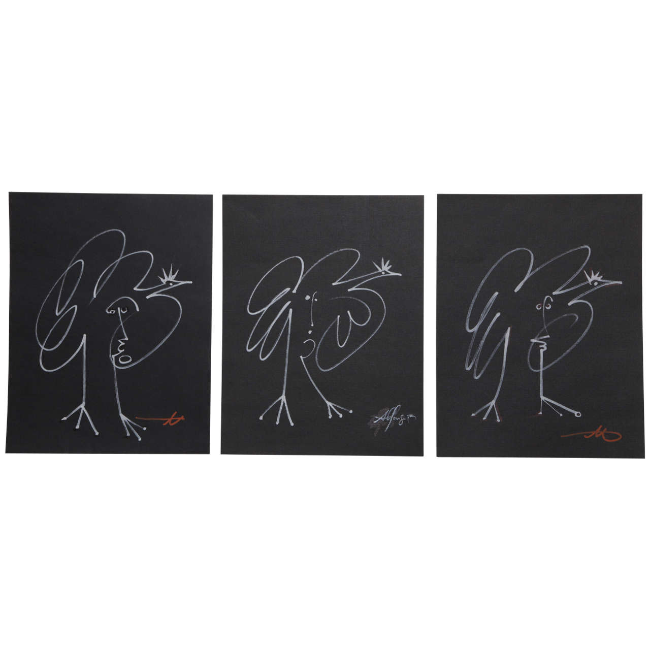 "Fire Rooster Collection" Contemporary Art by Alfonso Munoz For Sale