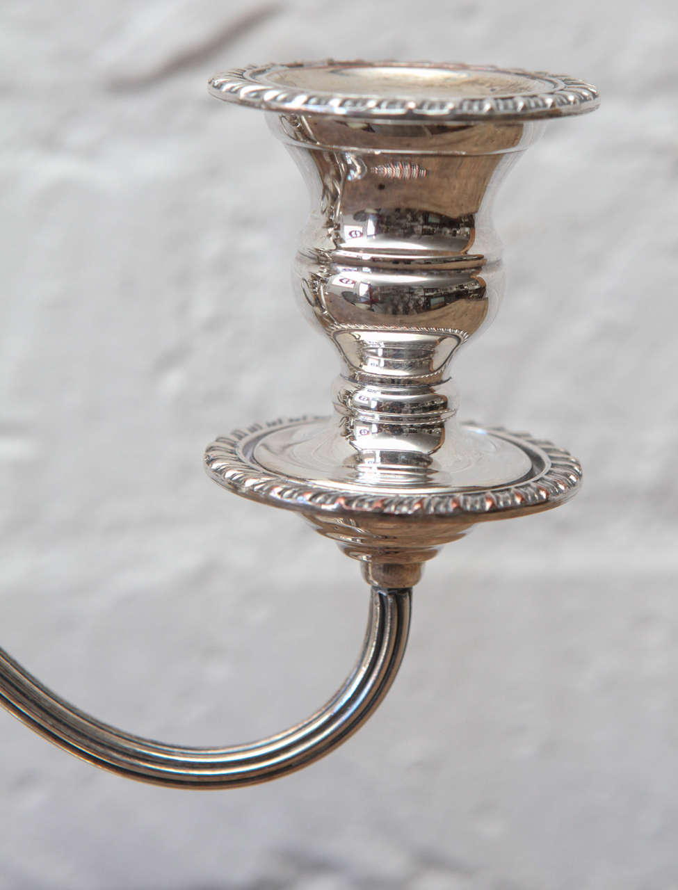 Unknown Early 20th Century Silver Plated Continental Candlesticks