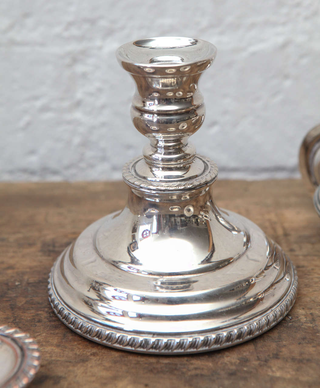 Early 20th Century Silver Plated Continental Candlesticks 5