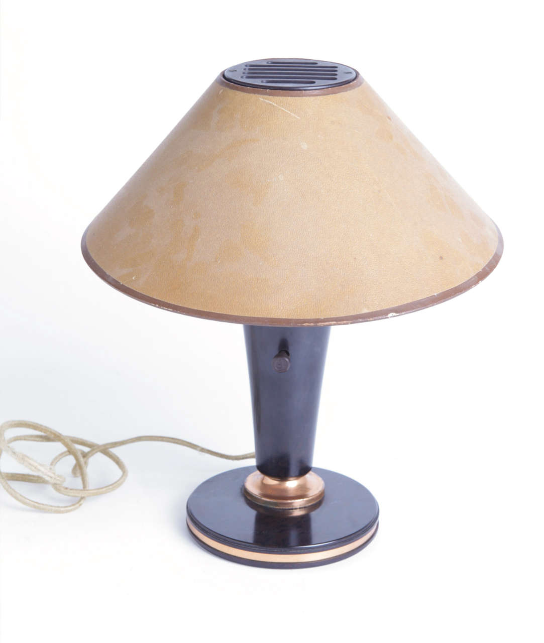 Machine Age Art Deco bakelite polaroid study lamp Del Guidice / Walter Dorwin Teague SALE
Price reduced from $1600

Version two of the three original Iconic Polaroid desk lamps.
Model 100 study lamp, designed by Frank J. Del Guidice for Teague
