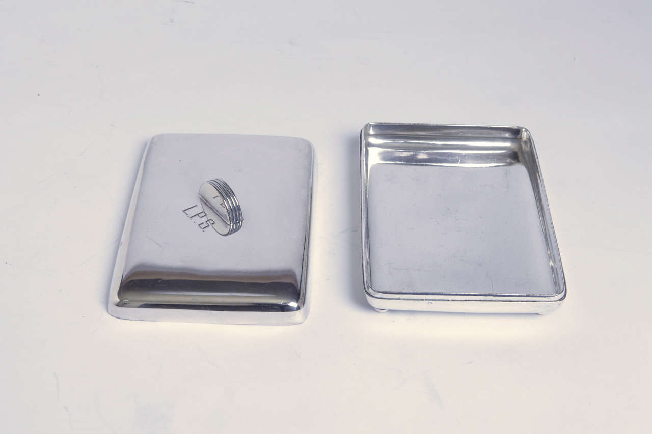 American Silver-Plated Occasional Box by Lurelle Guild for International 