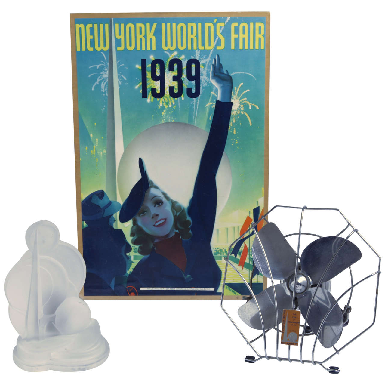 Art Deco 1939 New York World's Fair Collectibles Only Poster Available