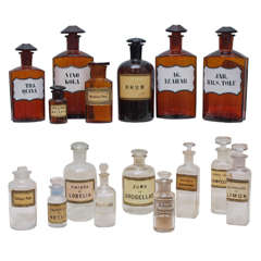 Collection of Apothecary Jars
