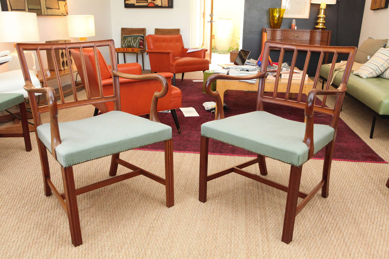 Mid-20th Century Jacob Kjær Set of Eight Dining Chairs