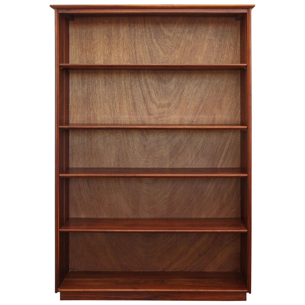 Midcentury Walnut Bookcase at 1stdibs