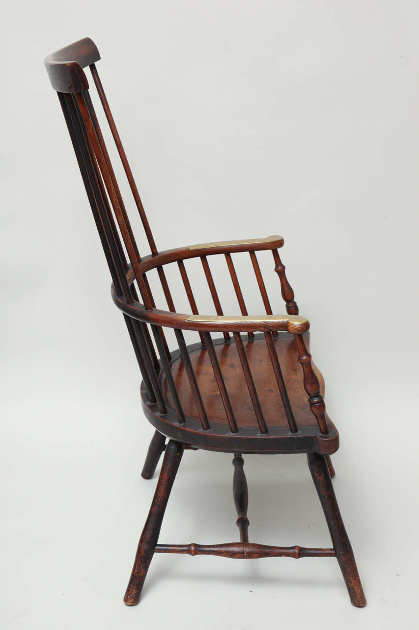 Georgian Early 19th Century Scottish Comb Back Windsor Armchair