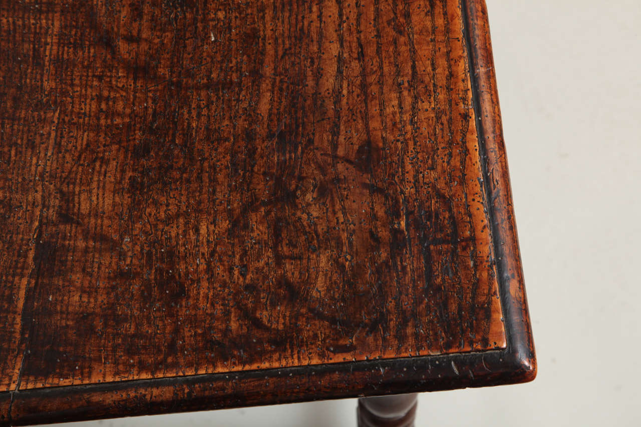 Late 17th Century English Oak and Ash Side Table 1