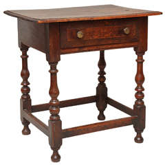 Late 17th Century English Oak and Ash Side Table 5